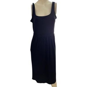 Daily Ritual Black Sleeveless Midi Dress (NWT)